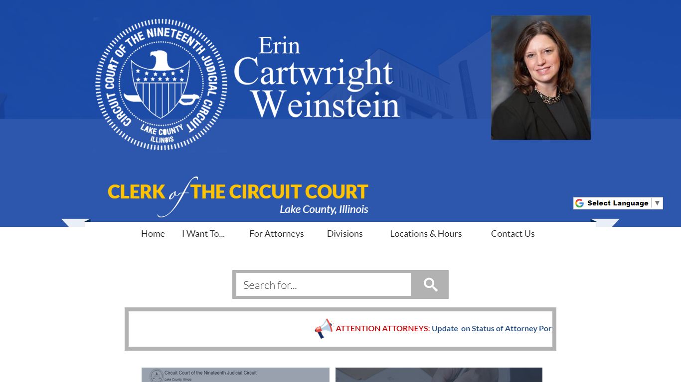 Erin Cartwright Weinstein Lake County, Illinois, Clerk of the Circuit Court